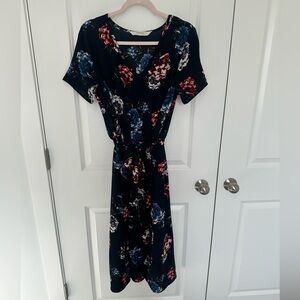 Downeast Floral Midi Dress